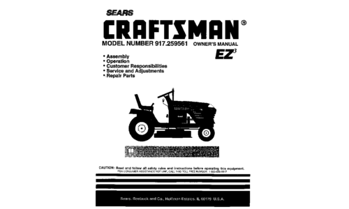 Craftsman Lawn Mower 917.259561 User Manual