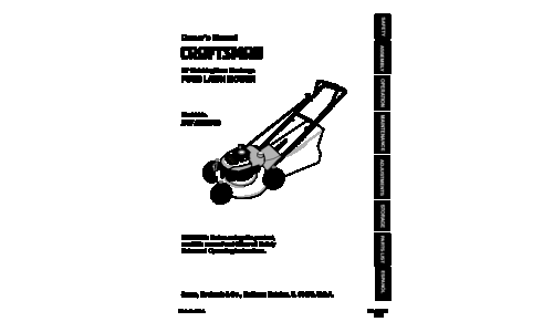 Craftsman Lawn Mower 247.38824 User Manual