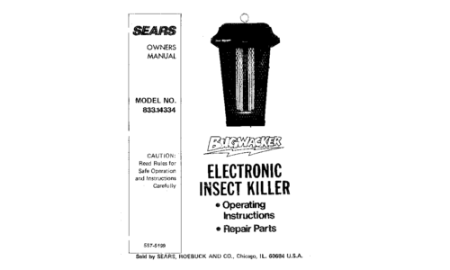 Craftsman Insect Control Equipment 557-5199 User Manual