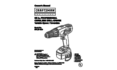 Craftsman 973.271600 User Manual