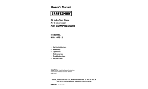 Craftsman 919.167812 User Manual