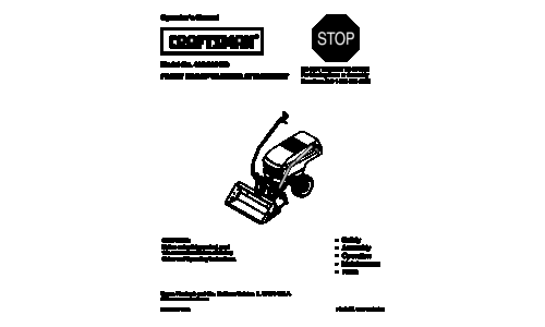 Craftsman 486.248473 User Manual