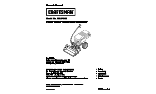 Craftsman 486.24847 User Manual