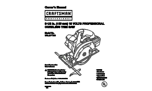 Craftsman 315.271190 User Manual