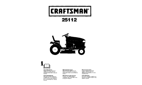 Craftsman 25112 Instruction Manual