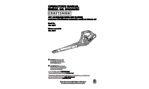 Craftsman 138. 99077 User Manual