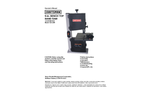 Craftsman 124.3299 User Manual