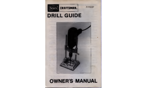 Craftsman Drill Guide