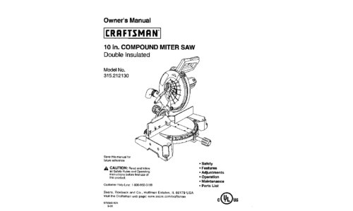 Craftsman Chainsaw 315.21213 User Manual