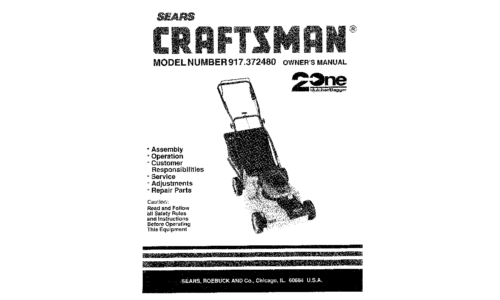 Craftsman Brush Cutter 917.37248 User Manual