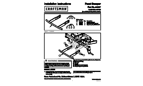 Craftsman Automobile Accessories 24597 User Manual