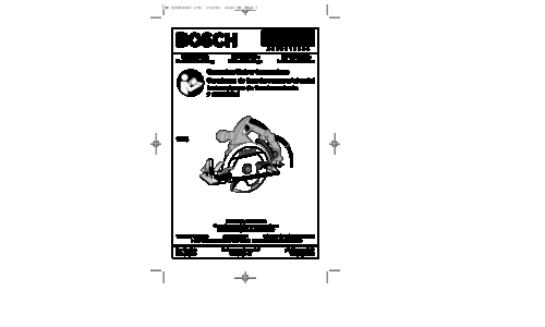 Bosch Power Tools Saw 1678 User Manual