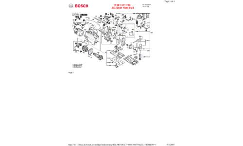 Bosch Power Tools Saw 1590 EVS User Manual