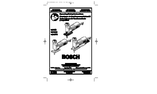 Bosch Power Tools Saw 1584DVS User Manual