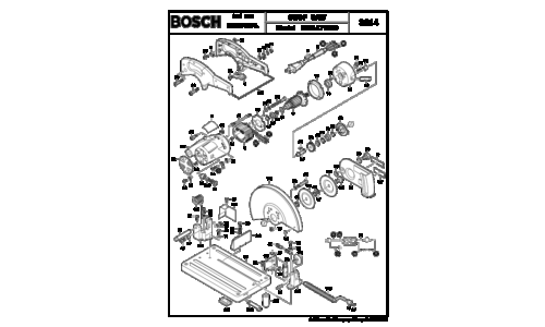 Bosch Power Tools Saw 0601471039 User Manual