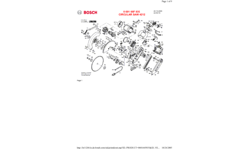 Bosch Power Tools Saw 0 601 66F 035 User Manual