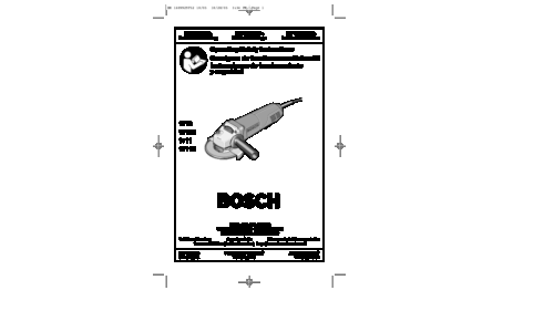 Bosch Power Tools Sander 1710 User Manual