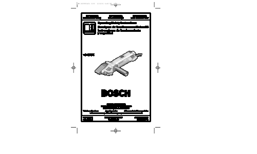 Bosch Power Tools Sander 1278VSK User Manual