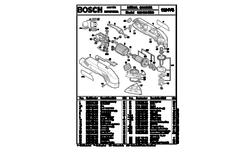 Bosch Power Tools Sander 0601294739 User Manual