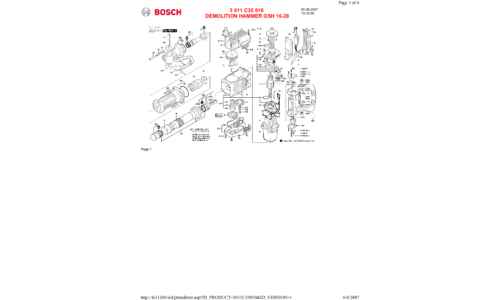 Bosch Power Tools Power Hammer GSH 16-28 User Manual