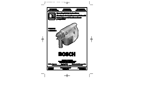 Bosch Power Tools Power Hammer Cordless Hammer User Manual