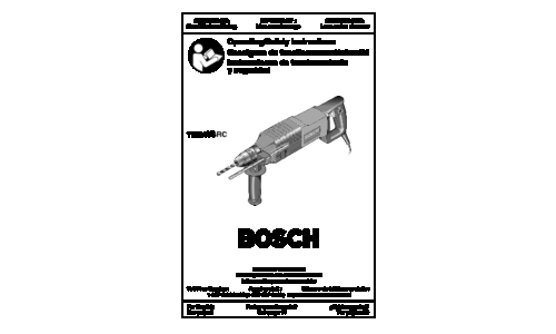 Bosch Power Tools Power Hammer 11224VSRC User Manual