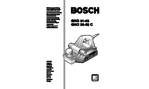 Bosch Power Tools Planer GHO 31-82 User Manual