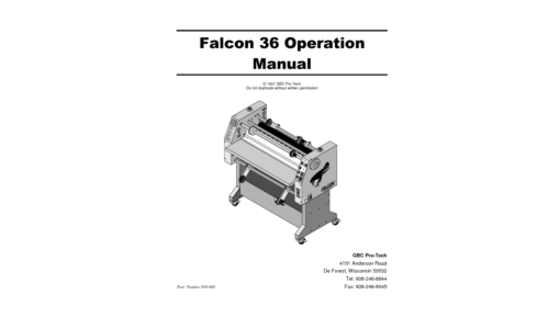 Bosch Power Tools Laminator 36 User Manual