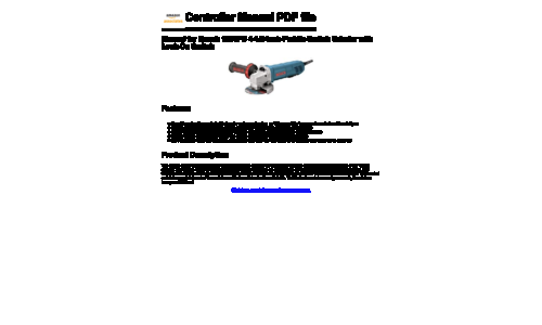 Bosch Power Tools Grinder 1810PS User Manual