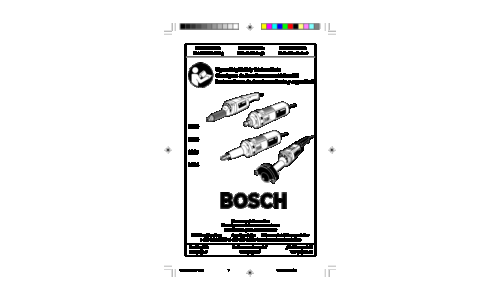 Bosch Power Tools Grinder 1209 User Manual