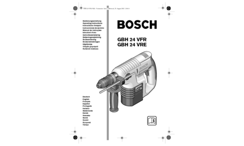 Bosch Power Tools Drill GBH 24 VFR User Manual