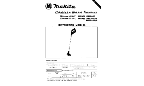 Makita UML2OOD User Manual