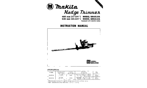 Makita UH4510A User Manual