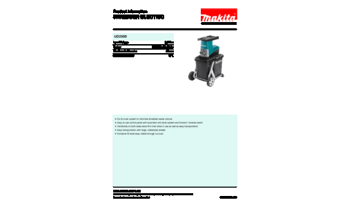 Makita UD2500 Garden Shredder