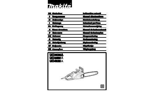 Makita UC3520A Chainsaw User Manual