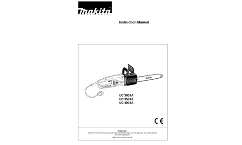 Makita UC 4001A User Manual