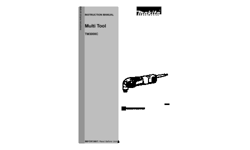 Makita TM3000C User Manual