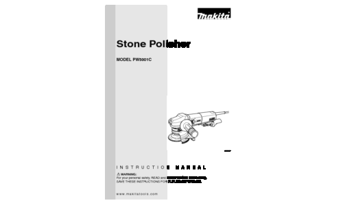 Makita Stone Polisher Model PW5001C