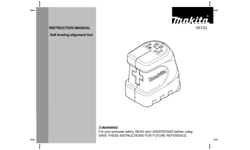 Makita SK102 User Manual