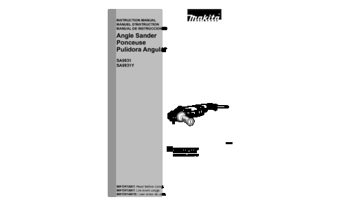 Makita SA9031 User Manual