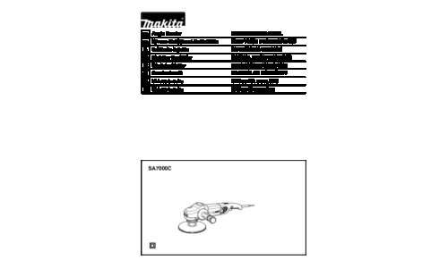 Makita SA7000C Angle Grinder