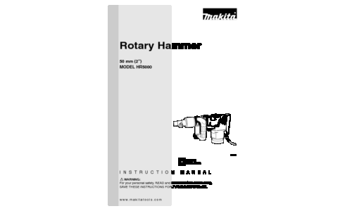 Makita Rotary Hammer User Manual