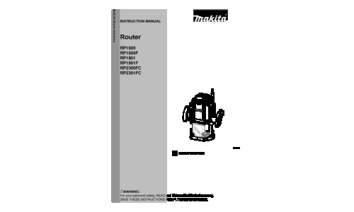 Makita RP1800F User Manual