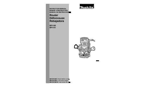 Makita RP1100 User Manual