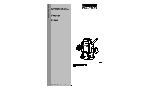 Makita RP0900 User Manual