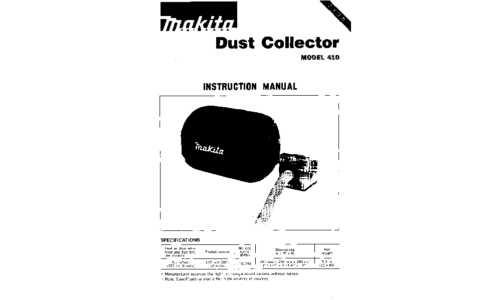 Makita PLANER JOINTER 2004 User Manual