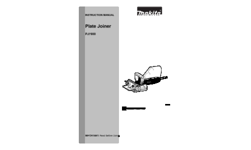 Makita PJ7000 Instruction Manual