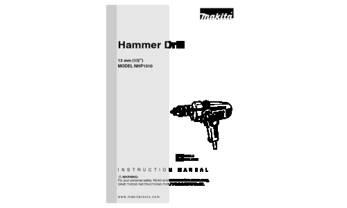 Makita NHP1310 User Manual