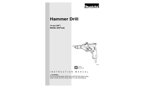 Makita NHP1030 User Manual