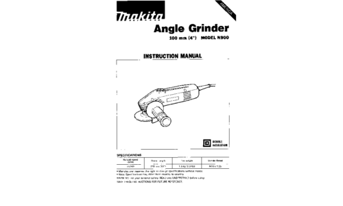 Makita N900 User Manual